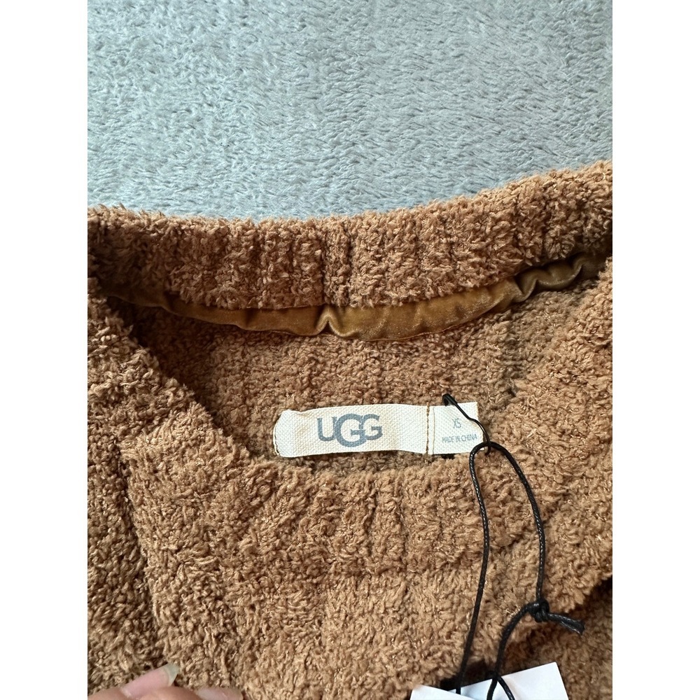 UGG Riz Top Rib and Pant Set Women XS Chestnut NWT - Picture 8 of 12